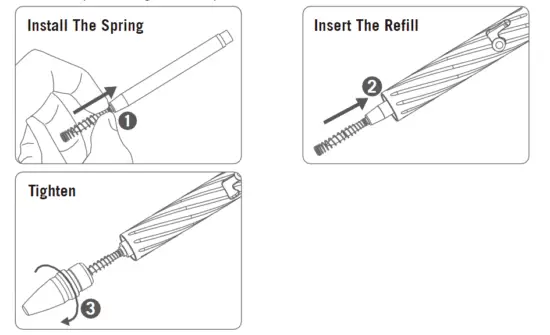 OLIGHT- Open 2 -Rechargeable- Pen -Flashlight- CW- LED -120- Lumens -6