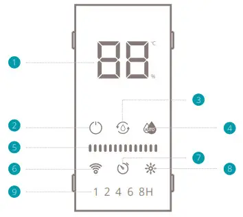 duux Ultrasonic Humidifier - Display