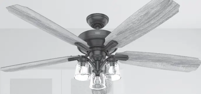 Hunter 51563 Newbury 60 Inch Indoor Onyx Bengal Ceiling Fan-fig1