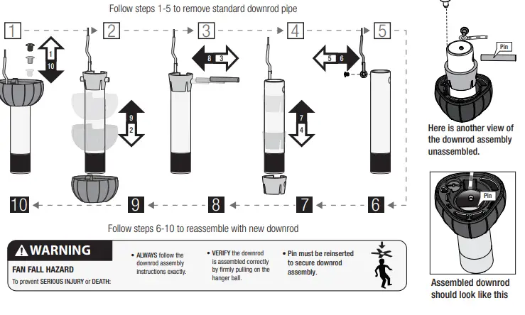 Hunter 51563 Newbury 60 Inch Indoor Onyx Bengal Ceiling Fan-fig20