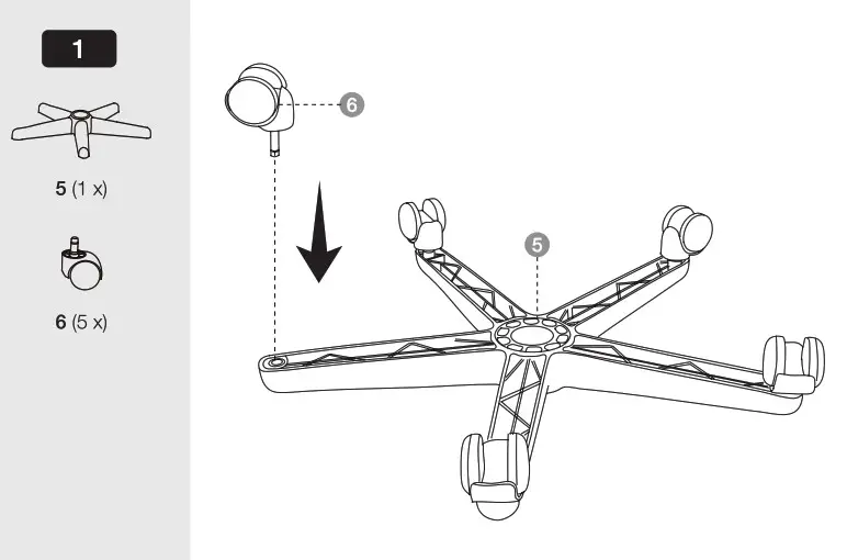 amazonbasics Low-Back Computer 1