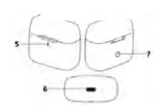 Monoprice 43452 Horizon ANC Truewireless Earphone User Manual - Charging Case