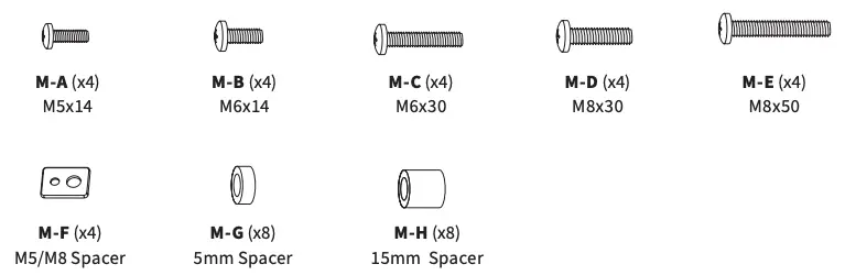PACKAGE CONTENTS Continued
