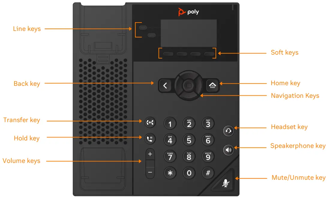 VVX 150 2-Line IP Desk Phone Overview