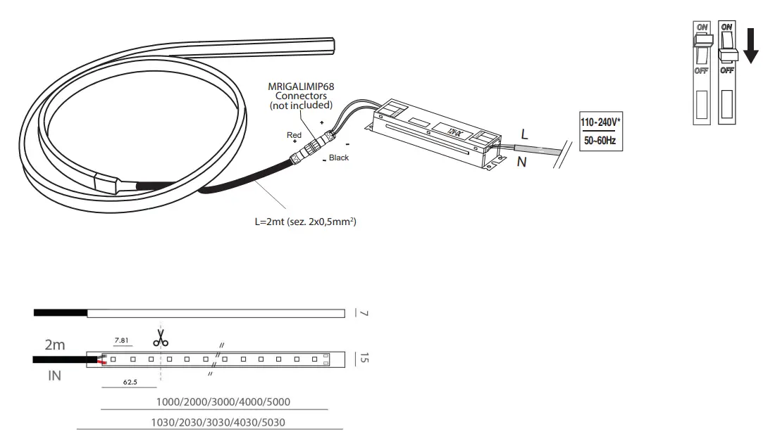 NEMO 20148834 Riga Transparent Light Strip - fig