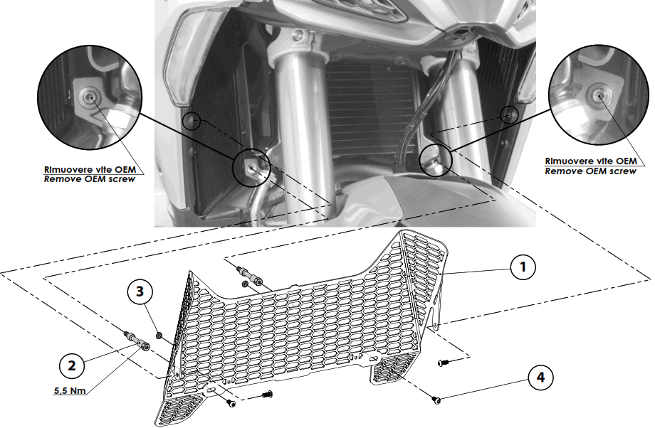DUCABIKE GR10 Radiators Guard - fig