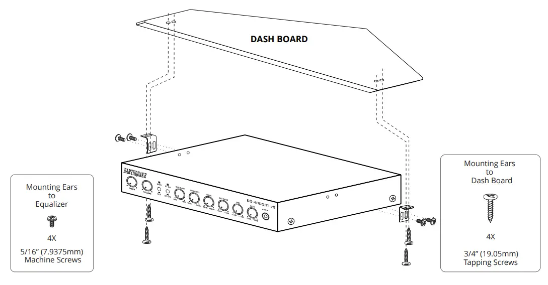 Earthquake EQ 4000BT v2 4 Band Parametric Equalizer - fig 2