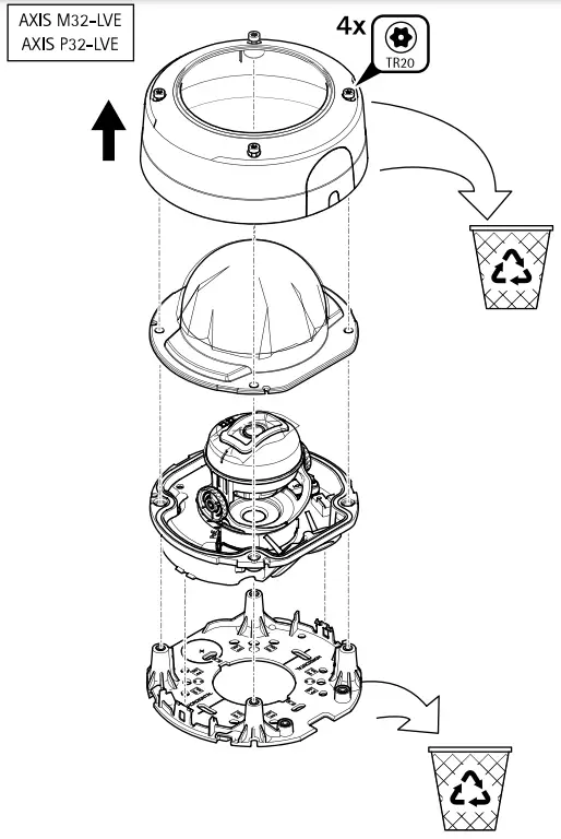 AXIS COMMUNICATIONS TP3201-E Recessed Mount - fig10