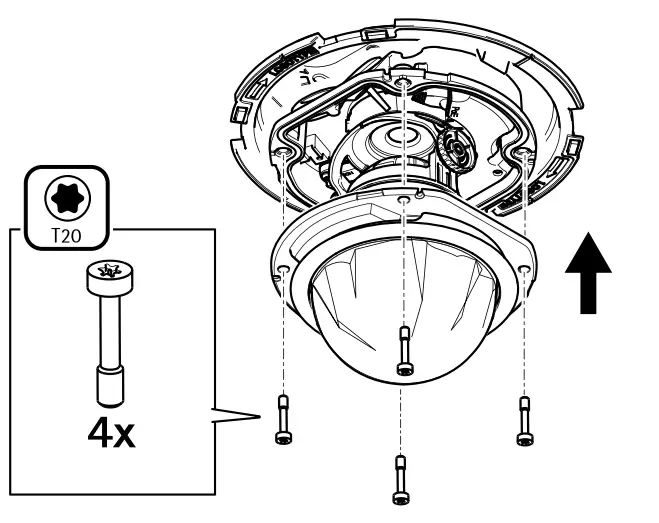 AXIS COMMUNICATIONS TP3201-E Recessed Mount - fig13