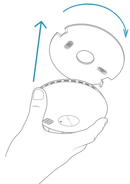 somfy 1870289 Protect Smoke Alarm Sensor - turning