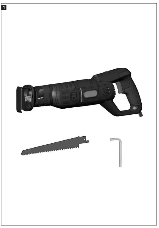 MEEC TOOLS 018275 Cordless Reciprocating Saw - Fig 1