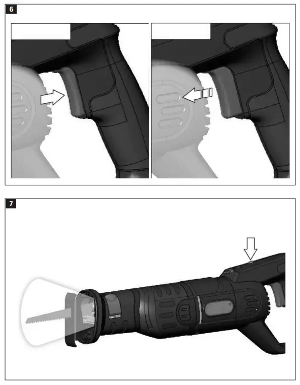 MEEC TOOLS 018275 Cordless Reciprocating Saw - Fig 6