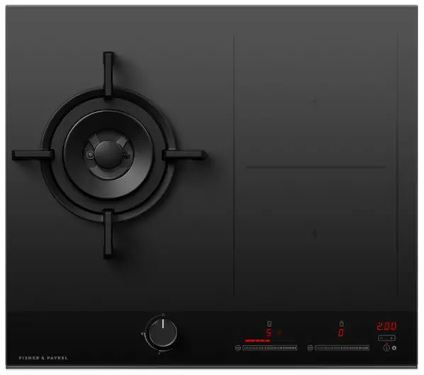 FISHER PAYKEL CGI603DLPTB4 1 Burner 2 Zones Gas Induction Cooktop 60cm