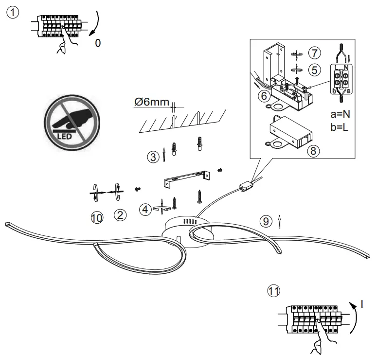 Paul Neuhaus 15659 Tyler Ceiling Light - Fig3