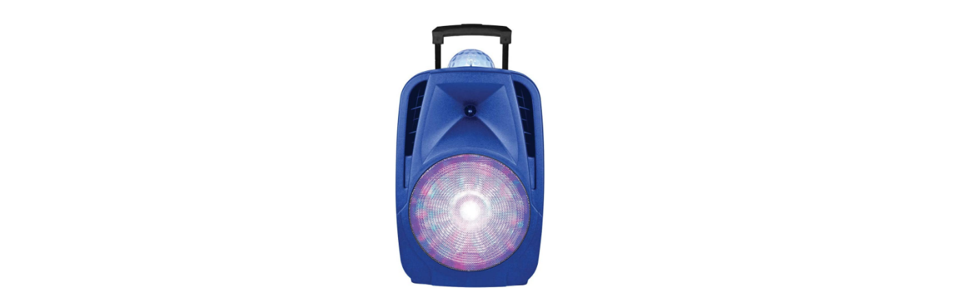 Supersonic Iq-6112djbtblue Light-up Portable Bluetooth