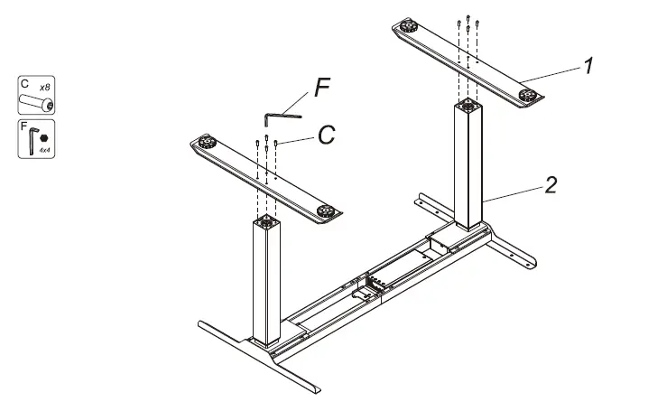 FLEXISPOT EC3B-V2 EC3 Dual Motor Electric Standing Desk fig 5