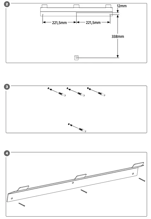 anslut 017710 Wall Mounted Decorative Fireplace - 2