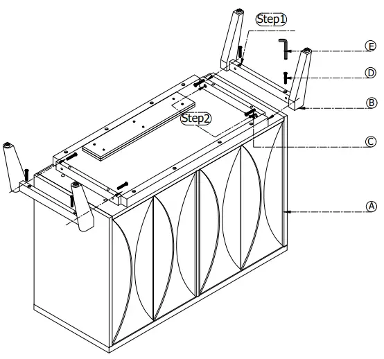 HMidea D483-004 Mid Century Rustic 2-Door Accent Chest-fig3