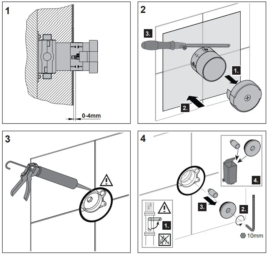 KEUCO 59549 IXMO 3-Way Stop and Diverter Valve Instruction Manual - How to use