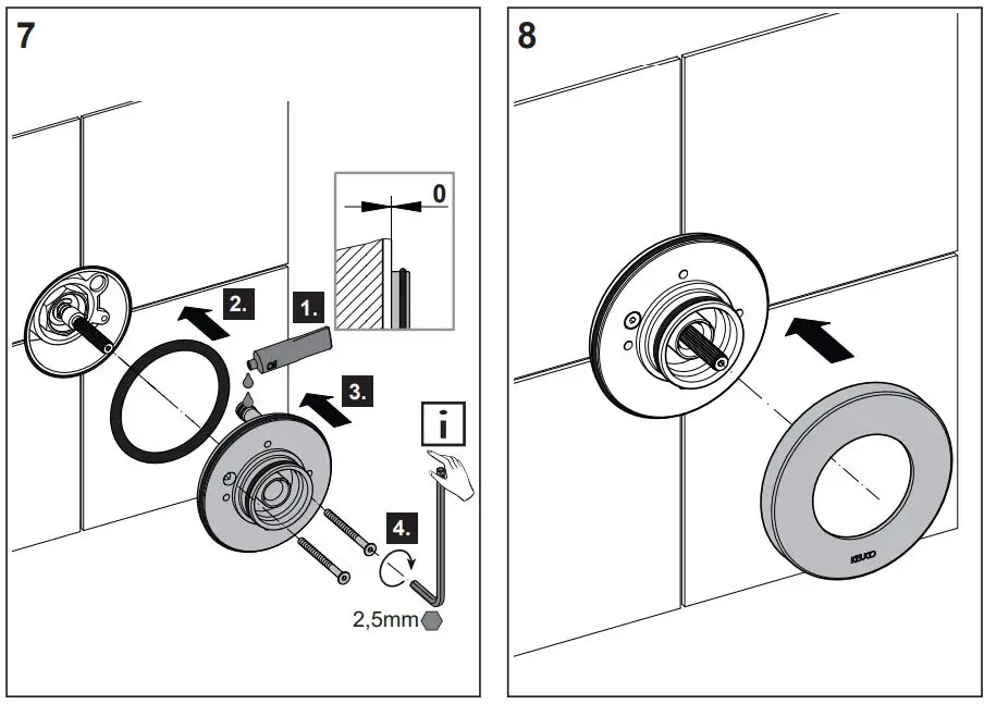 KEUCO 59549 IXMO 3-Way Stop and Diverter Valve Instruction Manual - How to use