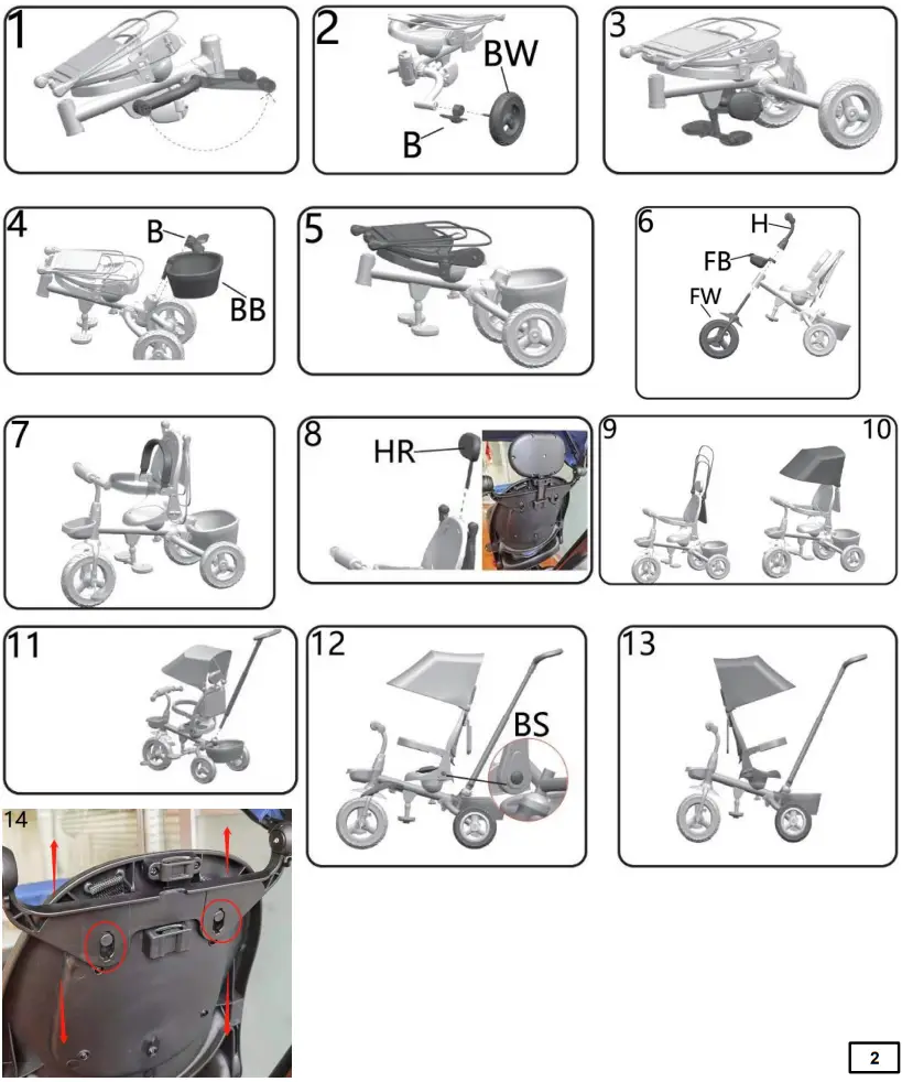 orbic toys JY T08B Children Tricycle - Overview 1
