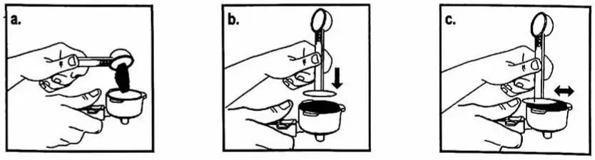 cecotec Power Instant-ccino 20 Touch Espresso Coffee Machine Instruction Manual - Filling coffee