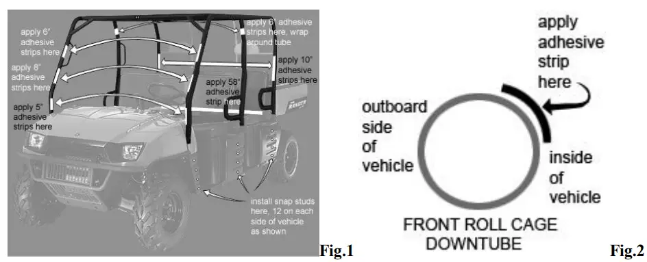 FALCON RIDGE PO-10CREW-FC01 Ranger Crew Full Cab Enclosure - 1