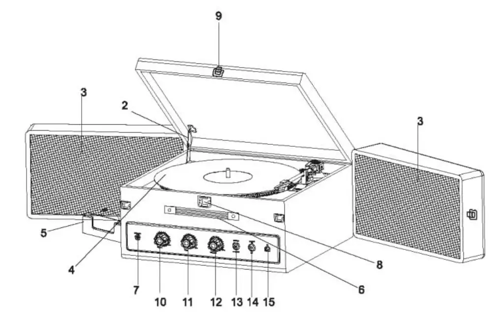 Pyle Portable Bluetooth Suitcase Record Player-3