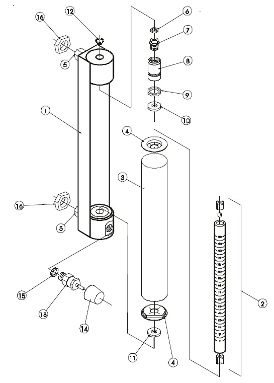 BROOKS 1250-55 Series Glass Tube VA Flow Meters 2