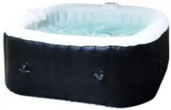 AREBOS SPA Pool Square Round Whirlpool Spa Bath A02