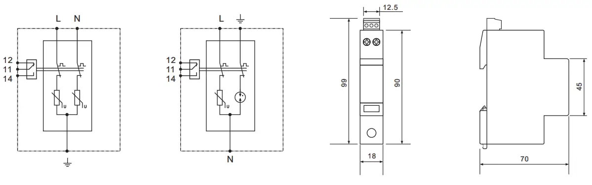 BRITEC BR 20DP Type 3 Surge Arrester - 1