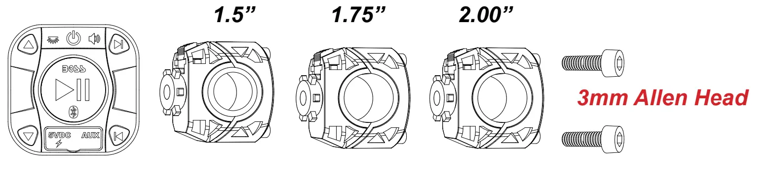 BOSS Audio Systems BRRC27 27 Inch ATV UTV Sound Bar-12