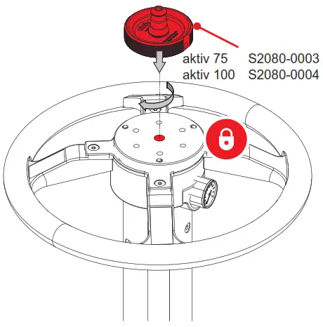S2080 0010 Sachtler Adapter - Clll Pedestal1