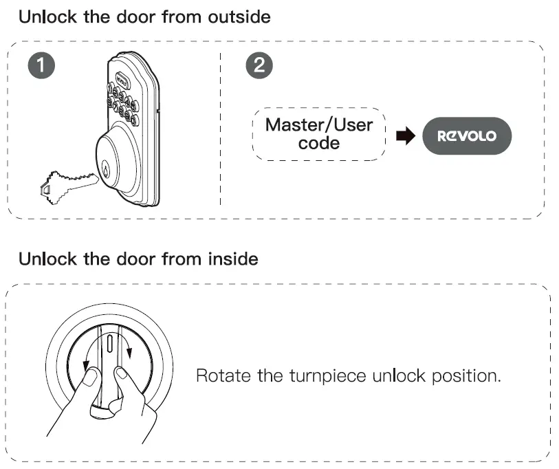 RvOLO RE001 Electronic Keypad Deadbolt 3