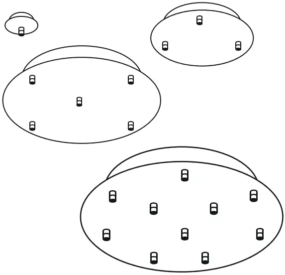 EGLO 62876 Canopy 3 Fold Surface Mounted A01