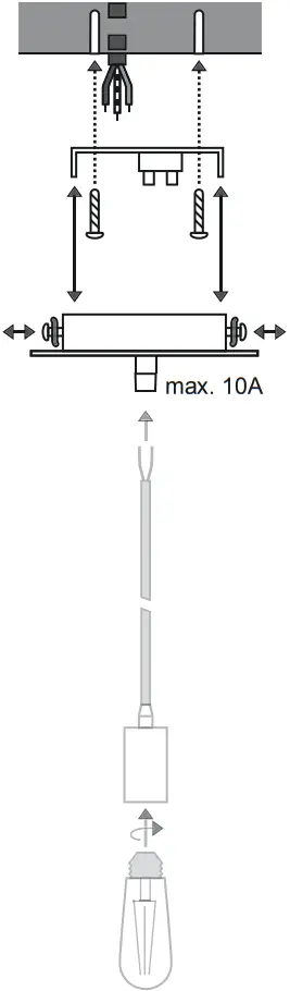 EGLO 62876 Canopy 3 Fold Surface Mounted A02