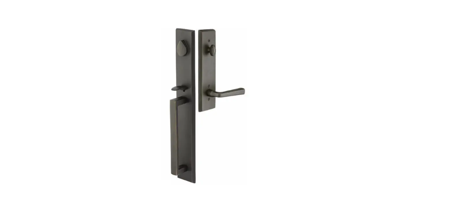 Emtek Sandcast Bronze Rustic Modern Rectangular Handleset Installation Guide