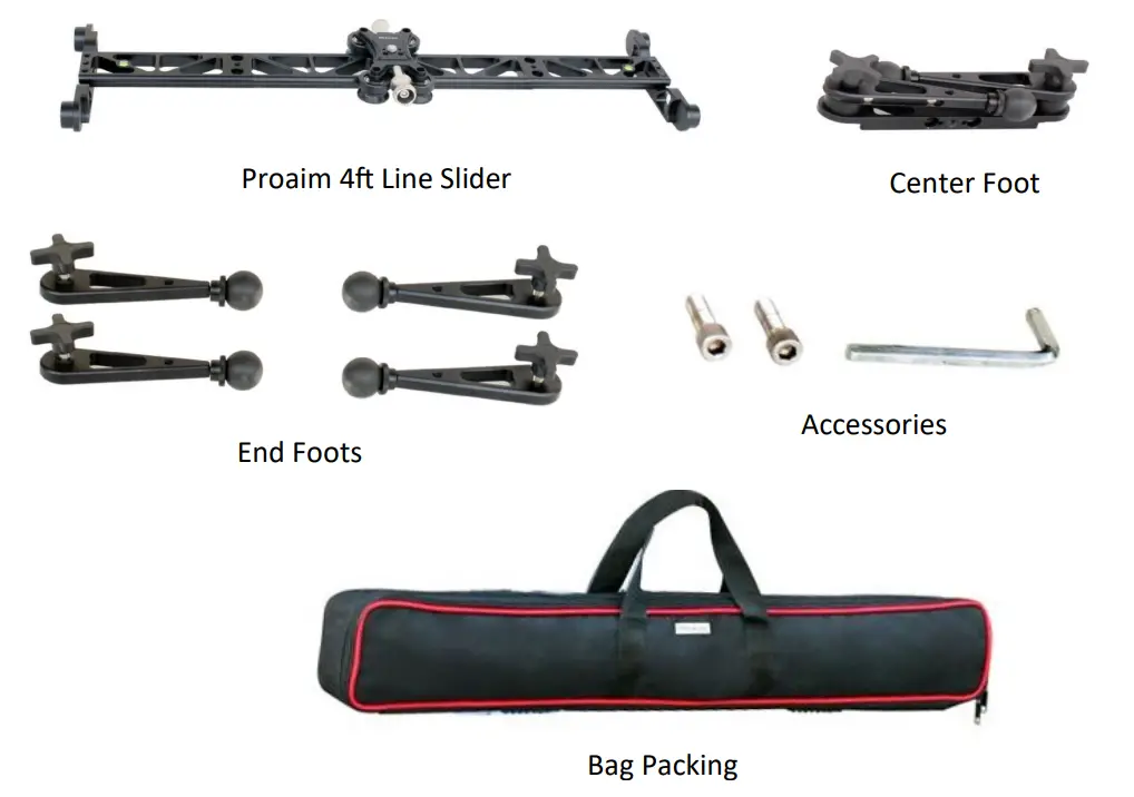 PROAIM P-L4-SL Video Camera Line Slider - fig 1
