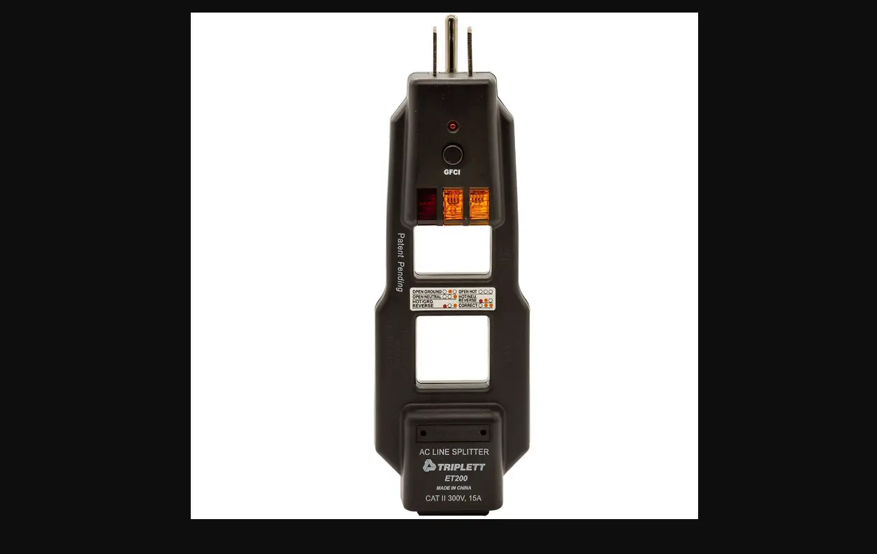 Triplett Et200 Ac Line Splitter With Gfci And Receptacle Testing User Manual