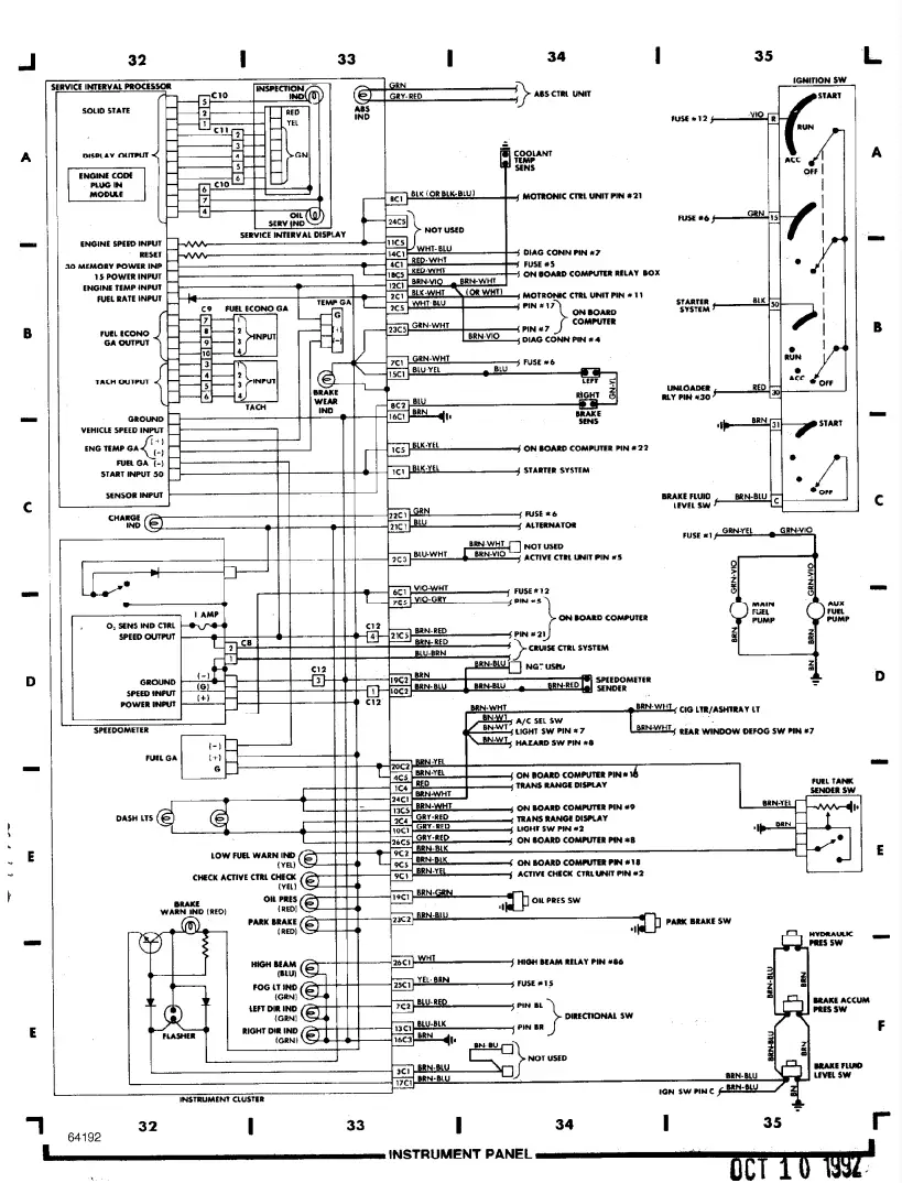 BMW 535 1987 Electrical Wiring Diagrams - fig8