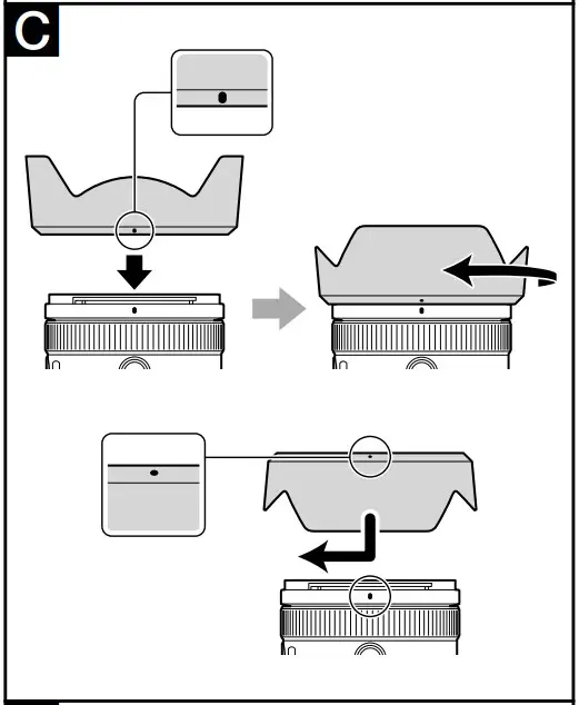 Attaching the Lens Hood