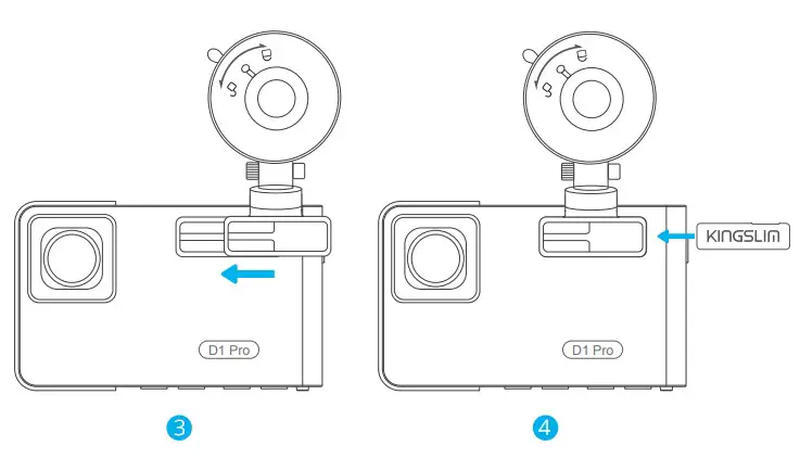 KINGSLIM D1 Pro Dash Cam - INSTALLATION5