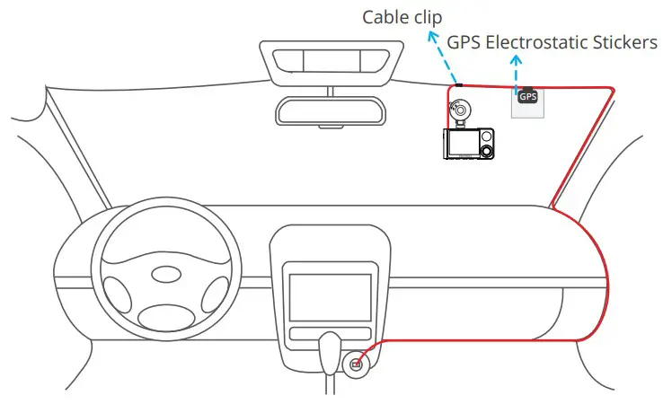 KINGSLIM D1 Pro Dash Cam - INSTALLATION6