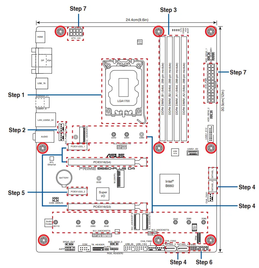 ASUS PRIME B660-PLUS D4 Motherboard - fig 4