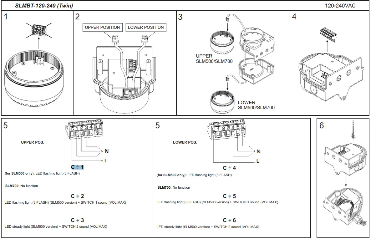 FEDERAL SIGNAL SLM500 StreamLine Combination Audible-Visual Signal - fig 2