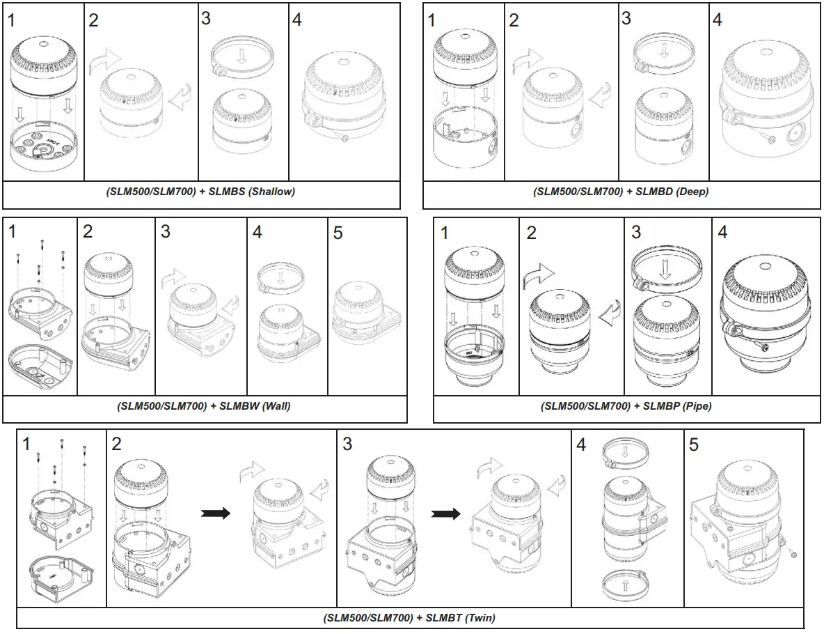 FEDERAL SIGNAL SLM500 StreamLine Combination Audible-Visual Signal - fig 3