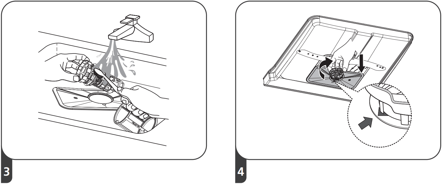 kleenmaid DW6020X Freestanding Dishwasher - Internal Care 1