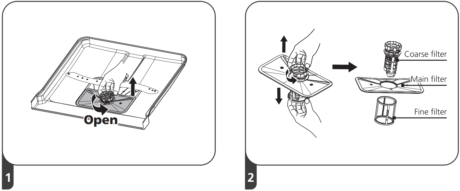 kleenmaid DW6020X Freestanding Dishwasher - Internal Care