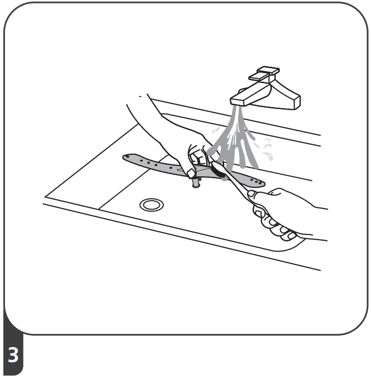 kleenmaid DW6020X Freestanding Dishwasher - Spray arms 1