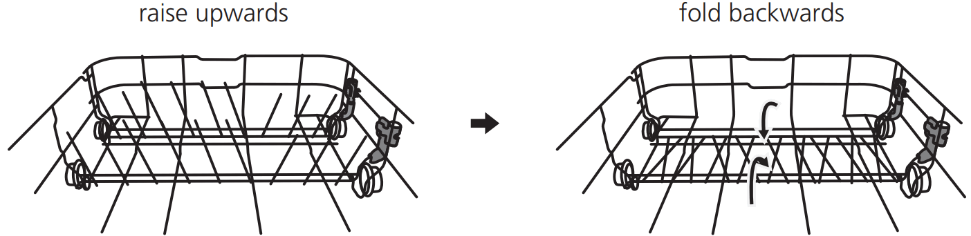 kleenmaid DW6020X Freestanding Dishwasher - rack shelves